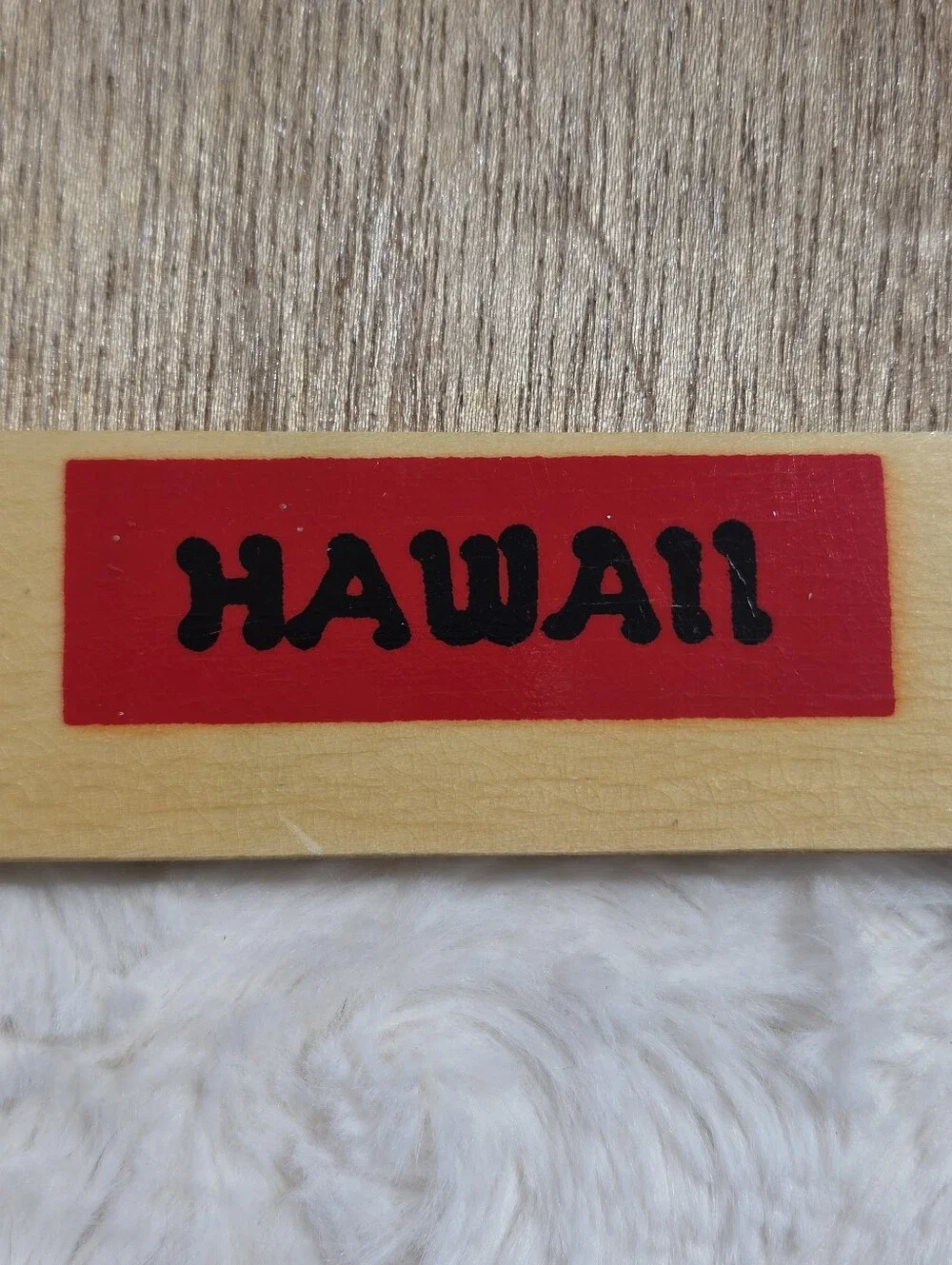 Vintage Anekoma Hawaiian Boy Surfing Wood Tray Puzzle